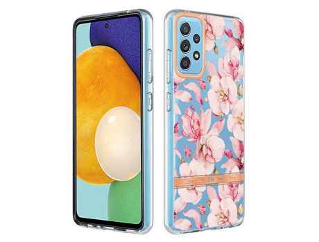 Funda para Samsung Galaxy A52 4G/5G/A52S 5G(TPU y PU - Rosa)