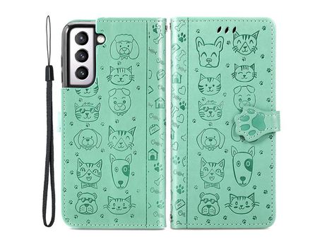 Funda para Samsung Galaxy S22(PU - Verde)