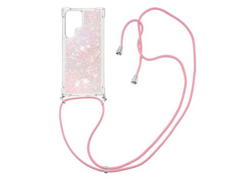 Funda para Samsung Galaxy S22 Ultra(TPU y PU - Rosa)