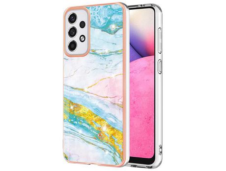 Funda para Samsung Galaxy A33 5G(TPU y PU - Verde)
