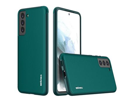Funda para Samsung Galaxy S21 + 5G(TPU y PU - Verde)