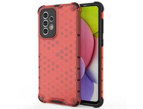 Funda para Samsung Galaxy A33 5G(TPU y PU - Rojo)