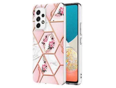 Funda para Samsung Galaxy A53 5G(TPU y PU - Rosa)