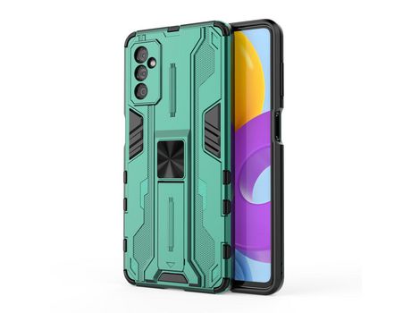 Funda para Samsung Galaxy M52 5G(TPU y PU - Verde)