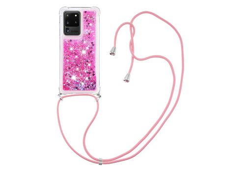 Funda para Samsung Galaxy S20 Ultra(TPU y PU - Rosa)