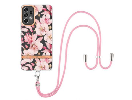 Funda para Samsung Galaxy A53 5G(TPU y PU - Rosa)