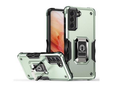 Funda para Samsung Galaxy S21 5G(TPU y PU - Verde)