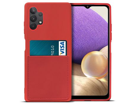 Funda para Samsung Galaxy A32 5G(Silicona - Rojo)
