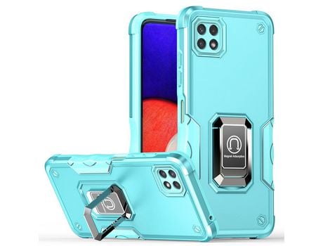 Funda para Samsung Galaxy A22 5G (Eu Version)(TPU y PU - Verde)