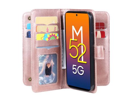 Funda para Samsung Galaxy M52 5G(PU - Rosa)