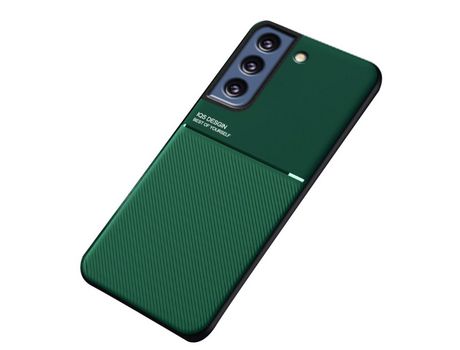 Funda para Samsung Galaxy S21 Fe 5G/S21 Fan Edition(TPU y PU - Verde)