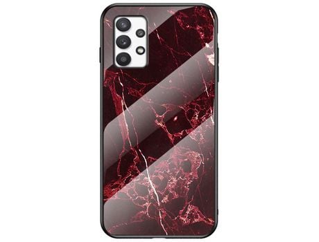 Funda para Samsung Galaxy A53 5G(TPU y PU - Rojo)