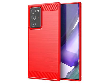 Funda para Samsung Galaxy Note 20 Ultra/Note 20 Ultra 5G(TPU y PU - Rojo)