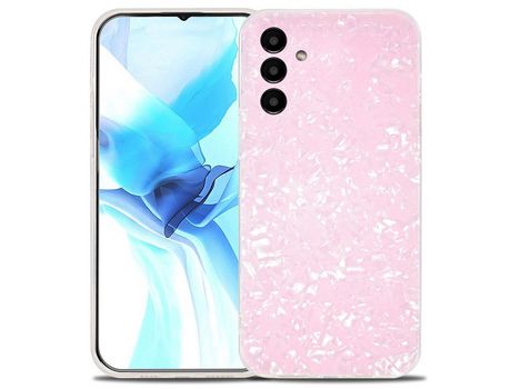 Funda para Samsung Galaxy A13 5G(TPU y PU - Rosa)