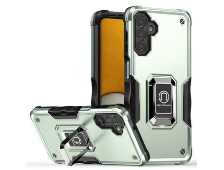 Funda para Samsung Galaxy A13 5G(TPU y PU - Verde)