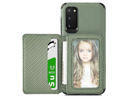Funda para Samsung Galaxy S20(TPU y PU - Verde)