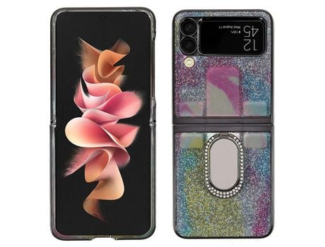 Funda para Samsung Galaxy Z Flip3 5G (TPU y PU - Multicolor)