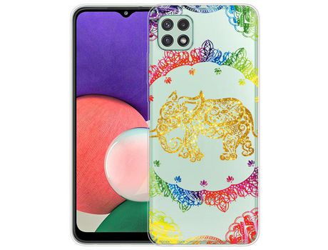 Funda para Samsung Galaxy A22 5G (Eu Version) (TPU y PU - Multicolor)
