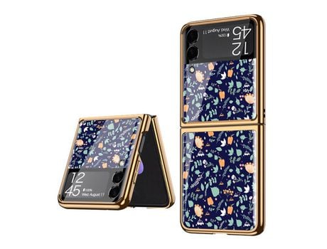 Funda para Samsung Galaxy Z Flip3 5G (TPU y PU - Multicolor)