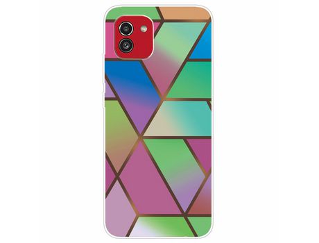 Funda para Samsung Galaxy A03 (164.2 X 75.9 X 9.1Mm) (TPU y PU - Multicolor)