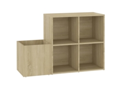 Zapatero de recibidor exclusivo de Maison en derivados de madera de roble Sonoma