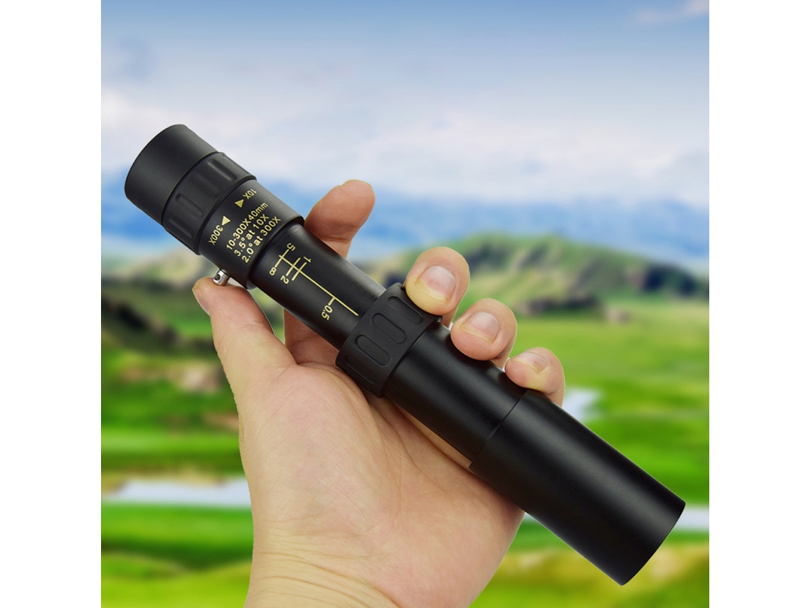 Telescopio metálico con enfoque telescópico, monocular multifuncional portátil para uso en exteriores.