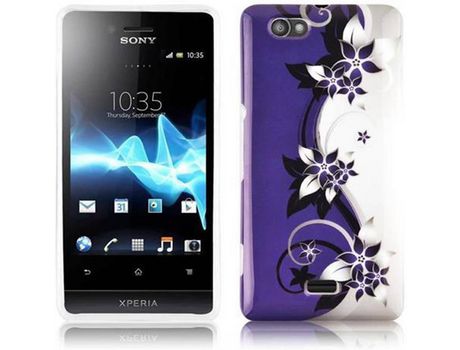 Carcasa para Sony Xperia M CADORABO Morado