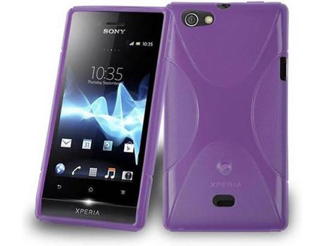 Carcasa para Sony Xperia MIRO CADORABO Morado