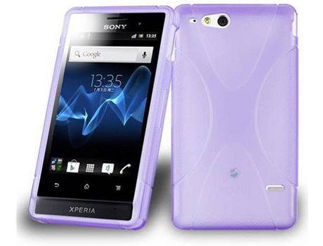 Carcasa para Sony Xperia GO CADORABO Morado
