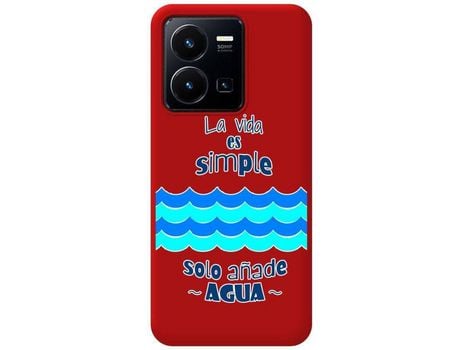 Carcasa para Vivo Y35 / Y22s TUMUNDOSMARTPHONE Rojo