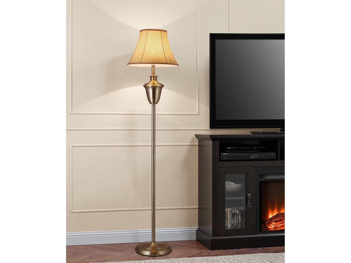 Lámpara de pie LUX.PRO Beige/Blanco (60 W - E27)