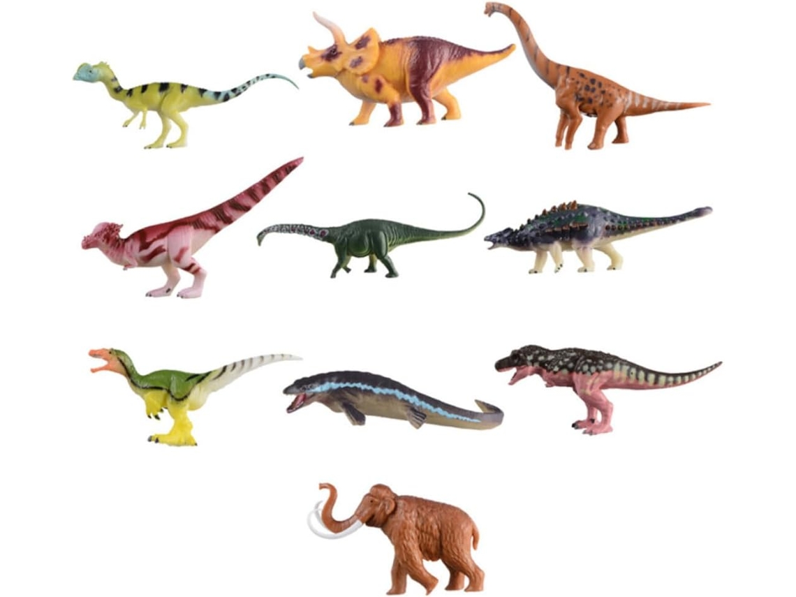 Set De 10 Figuras De Dinosaurios Realistas E Interesantes Para Niños Y Niñas, Portátiles Para Jugar