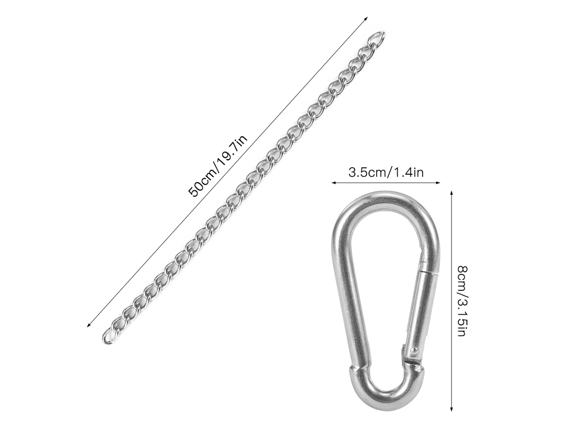 Kit De Suspensión De Acero Inoxidable Para Silla Colgante Con 2 Rifles De Fijación Variable