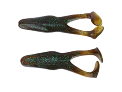 2026rebe-2pcs 105mm 13g Señuelo De Rana Suave Realista Para Pesca Lures Bait Verde Oscuro