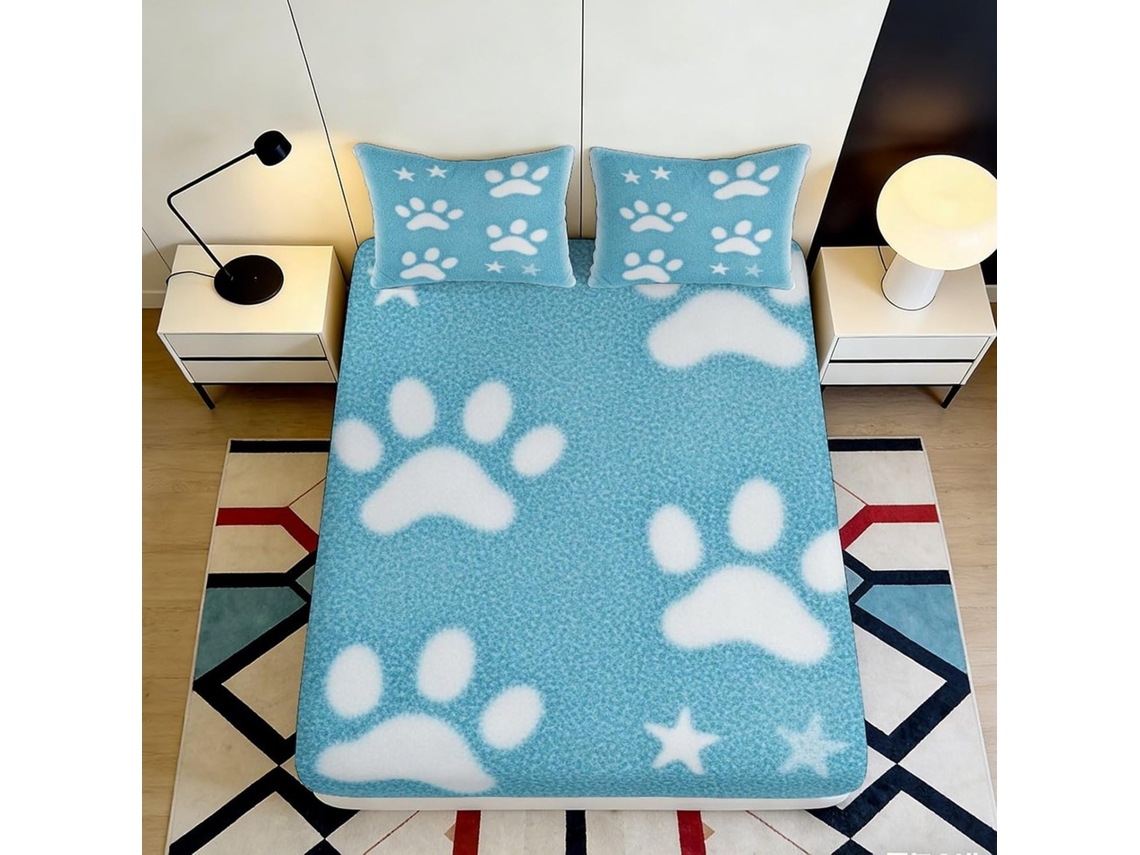 Estampado Funda Microfibra Microfibra Diseño Almohada Juego Color 200x25cm