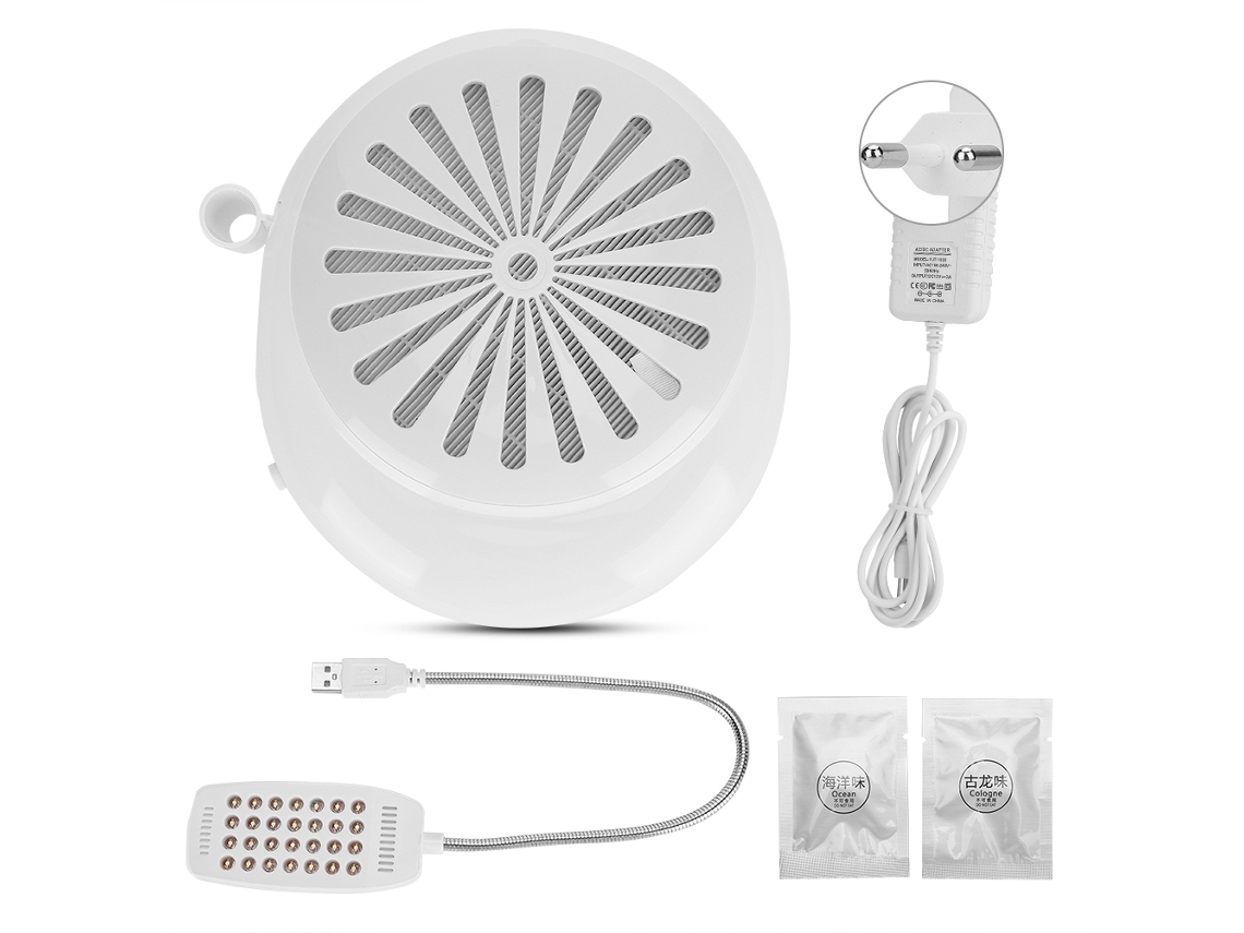 Recolector De Polvo Para Uñas, Potente Aspiradora Con Luz, Set De Manicura Blanco, Enchufe Europeo.