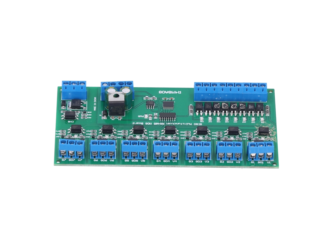 Módulo Mosfet Multifuncional De 8 Entradas Y 8 Salidas Rs485, Componentes Electrónicos, 6-25 V, R4m8a08