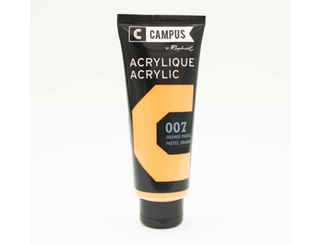Tinta Acrílica CAMPUS (Naranja Pastel N°007 - 100ml)