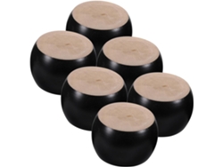 Juego De Muebles Madera 6 Piezas, Sofá Elegante, Renovación Mejora La Decoración Interiores
