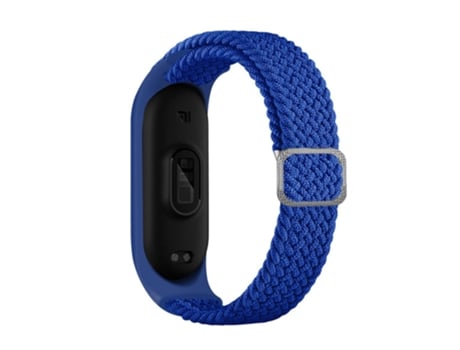Correa de nailon lazo elástico ajustable elásticos trenzados para Xiaomi Mi Band 5/Band 6/Band 7 - azul