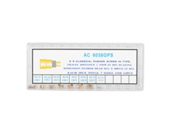 Corona Atornillada Con Botón De Cronógrafo, Accesorio Ac6058gps, Acero Chapado En Oro.