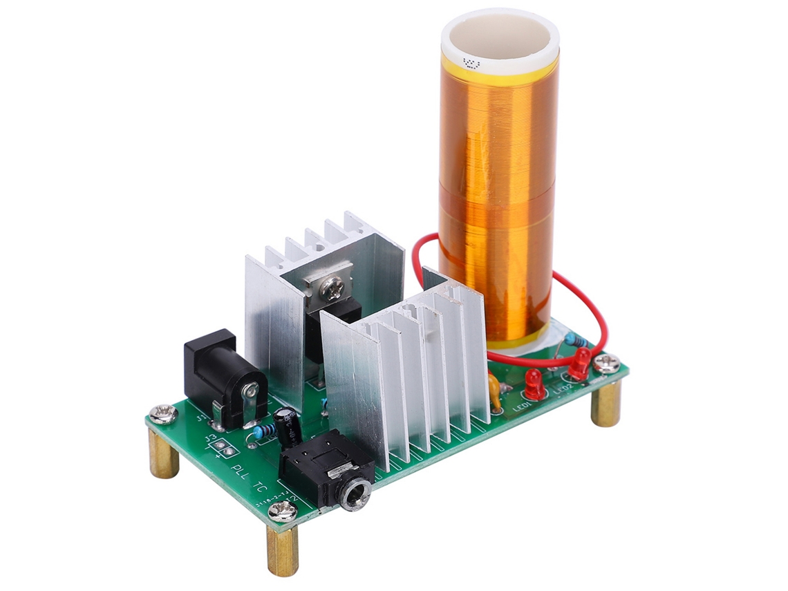 Kit Diy De Bobina Tesla Mini Ensamblaje Altavoz De Plasma Módulo Electrónico 15w Dc 15-24v 2a