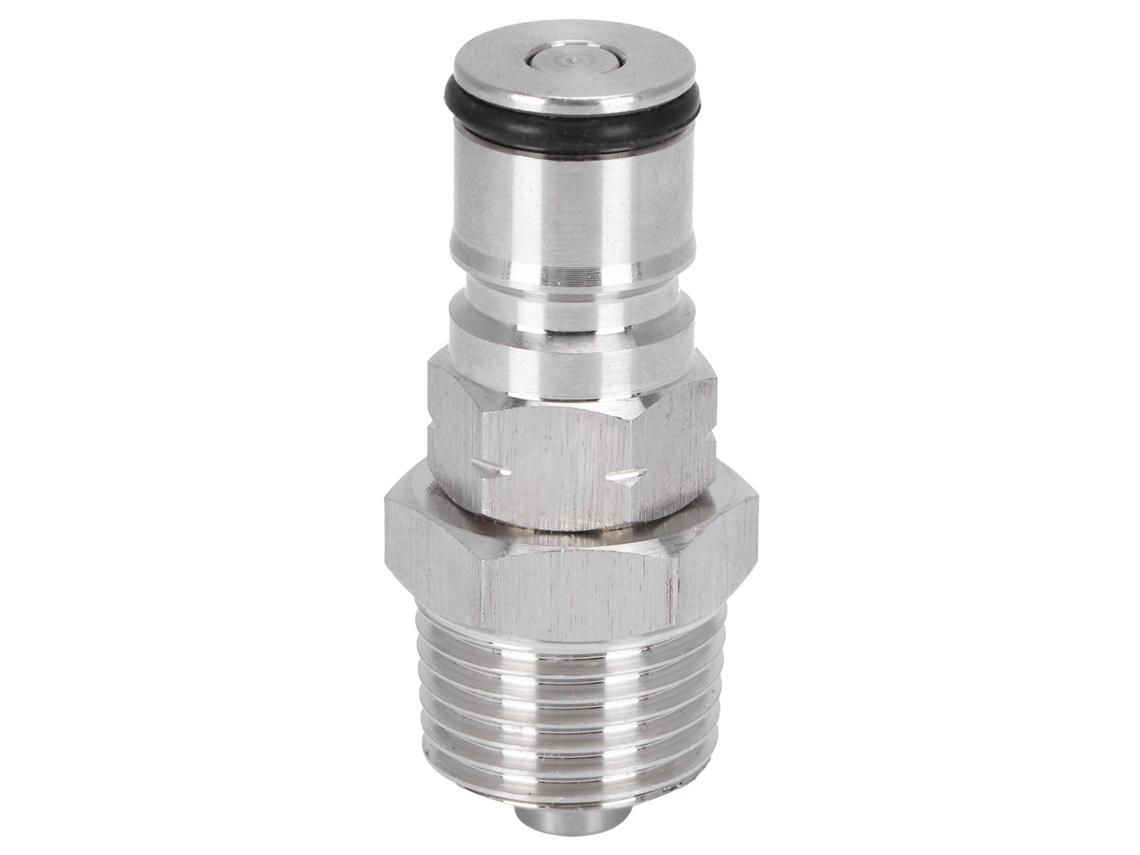 Adaptador de llave de bola 19/32 18 NPT Rosca macho de 1/2'' Barril Corny
