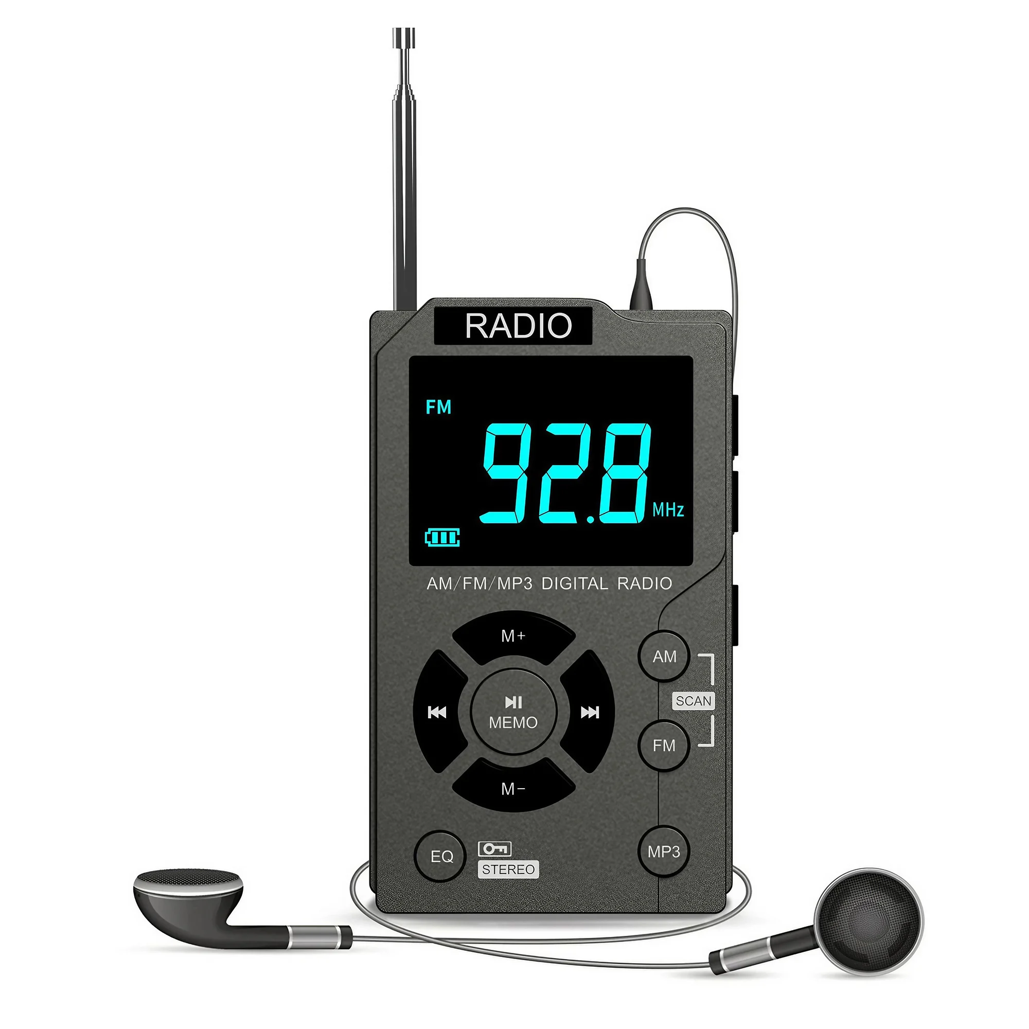 Radio Am/fm Multifuncional, Compatible Con Reproducción De Mp3