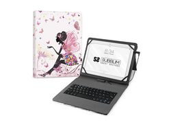 Funda com Teclado SUBBLIM Micro USB – Type C KEYTAB USB 11 Hadas