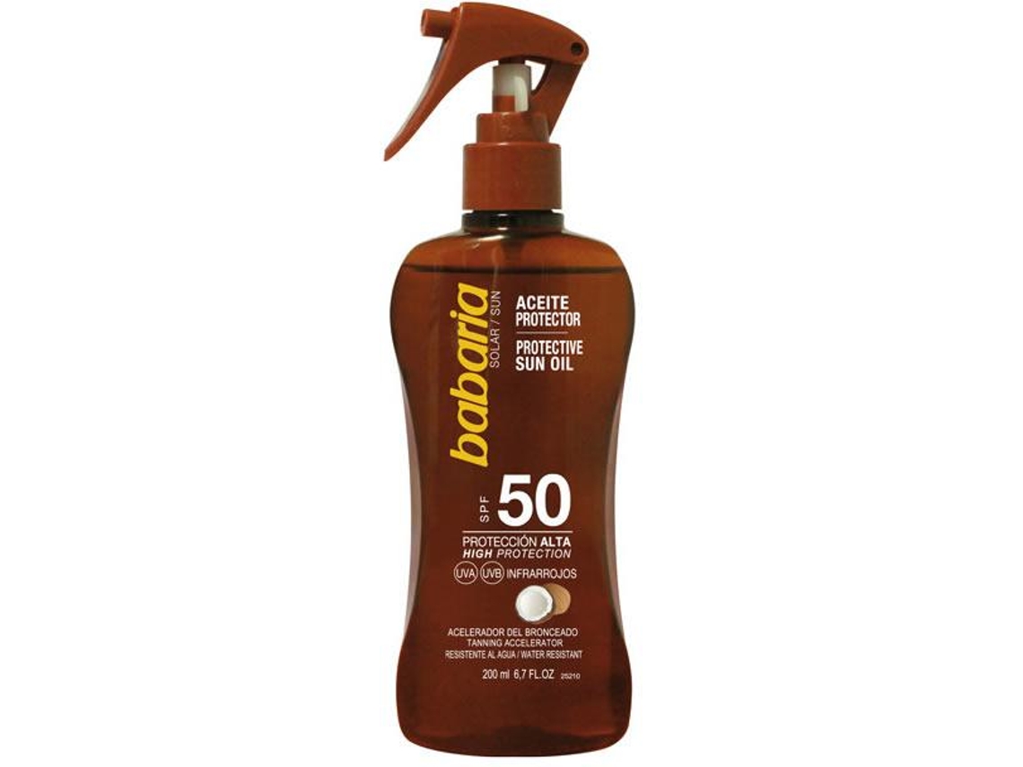 Aceite Protector Solar De Coco Acelerador Del Bronceado Spf50