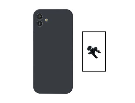 Kit Suporte Magnético + Carcasa Silicone Líquido Samsung Galaxy M13 5G PHONECARE Negro