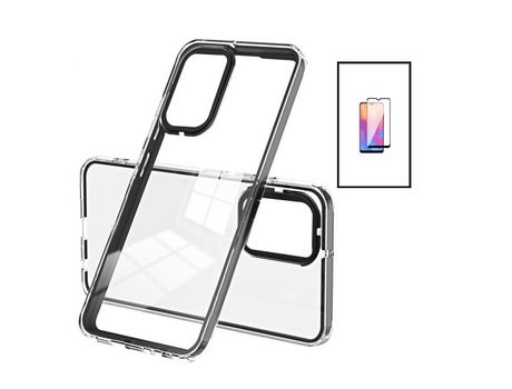Kit Carcasa Doble Airbag Anti-Drop + Protector de Pantalla de Cristal 5D Full Cover Samsung Galaxy A04s PHONECARE Transparente