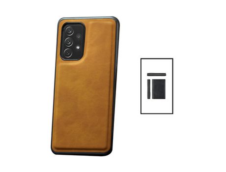 Kit Carcasa MagneticLeather + Carteira Magnetic Wallet Samsung Galaxy A52 5G PHONECARE Marrón