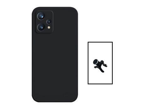 Kit Suporte Magnético + Carcasa Silicone Líquido OnePlus Nord CE 2 Lite 5G PHONECARE Negro